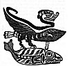 <I>Thunder Bird and Whale<BR>A North American Nootka Indian Tableau recounting the Submergence of Mu</I>